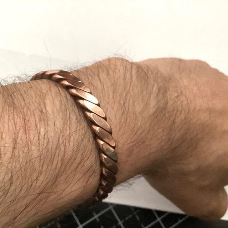100% Copper Bracelet. Handmade Braided Medicine Bracelet Arthiritis Pain Therapy
