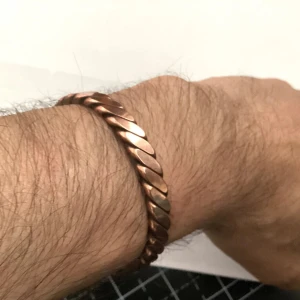 100% Copper Bracelet. Handmade Braided Medicine Bracelet Arthiritis Pain Therapy