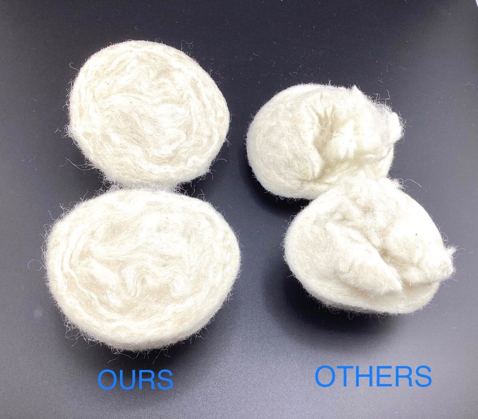 100 Wholesale Wool Dryer Balls Premium Highest Quality & Density Organic Wool