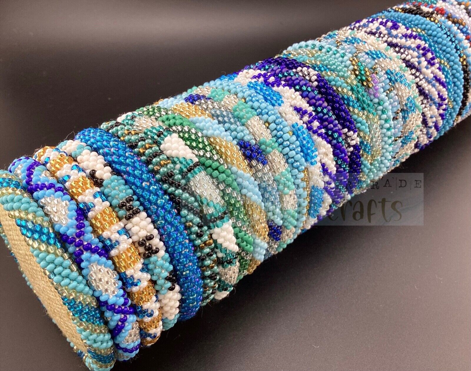 6 PCs Nepal Beaded Bracelets Blue Theme Wholesale Seed Beads Friendship Bracelet