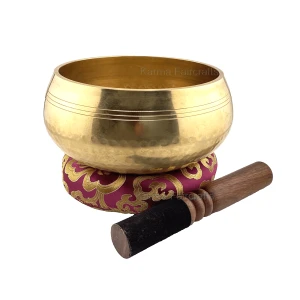 Hand hammered singing bowl. 6.2 inch Tibetan Sound Bowl set with Mallet cushion